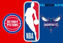 Charlotte Hornets vs Detroit Pistons full match replay nba