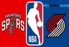 San Antonio Spurs vs Portland Trail Blazers full match replay nba